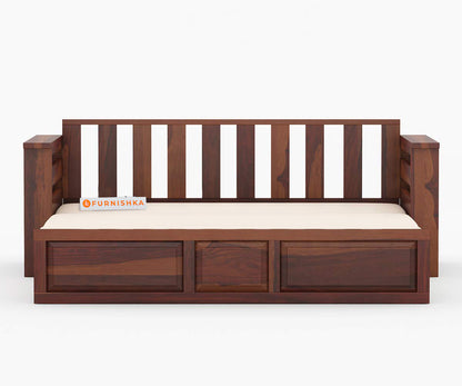 Sereta Sheesham Wood Sofa Cum Bed Queen size