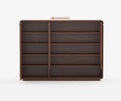 Starc Acacia Wood Cane Shoe Rack