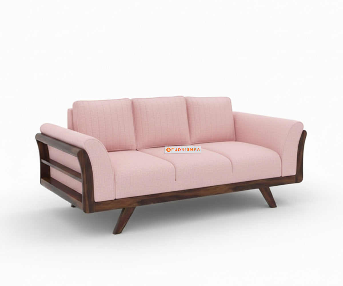 Sahara 3+2 Seater Sofa Set Flamingo Pink - Furnishka 