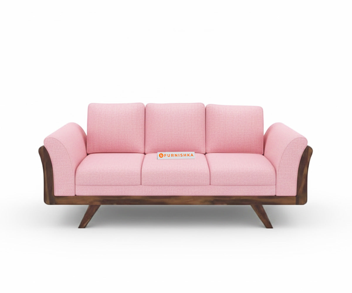Sahara 3+2 Seater Sofa Set Flamingo Pink - Furnishka 
