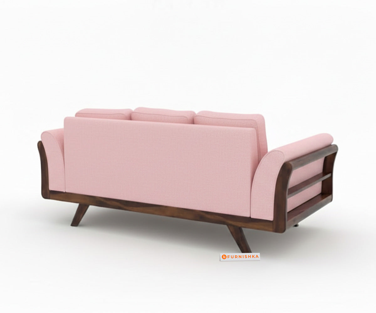 Sahara 3+2 Seater Sofa Set Flamingo Pink - Furnishka 