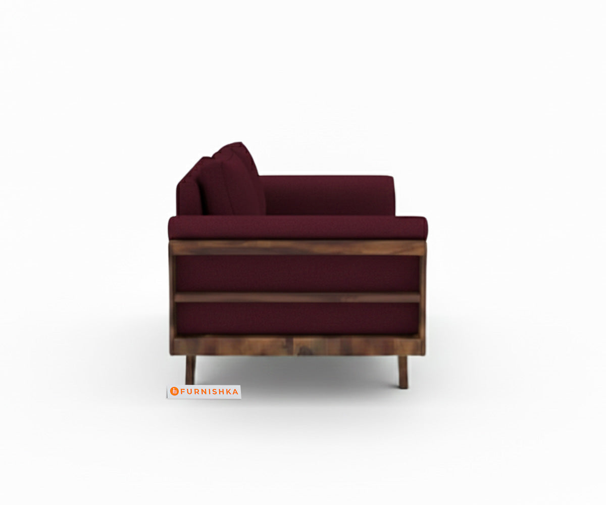 Sahara 3+2 Seater Sofa Set Red Wine - Furnishka 