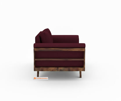 Sahara 3+2 Seater Sofa Set Red Wine - Furnishka 