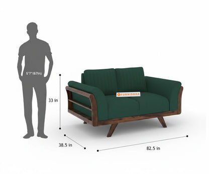 Sahara Sofa 2 Seater Pine Green - Furnishka 