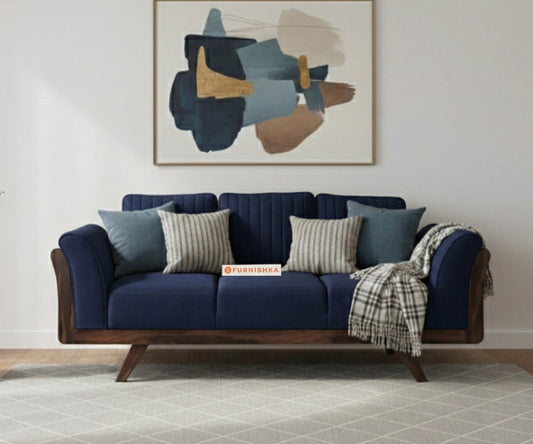 Sahara Sofa 3 Seater Persian Blue - Furnishka 