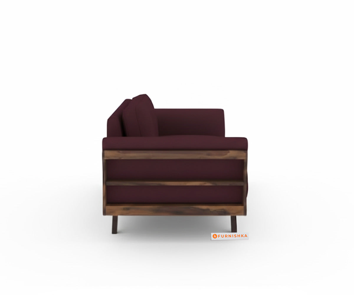 Sahara Sofa 3 Seater Red Wine - Furnishka 