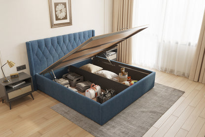 Samawi Bed (Fully Upholstered) 50+ colour options - King Size - Furnishka 