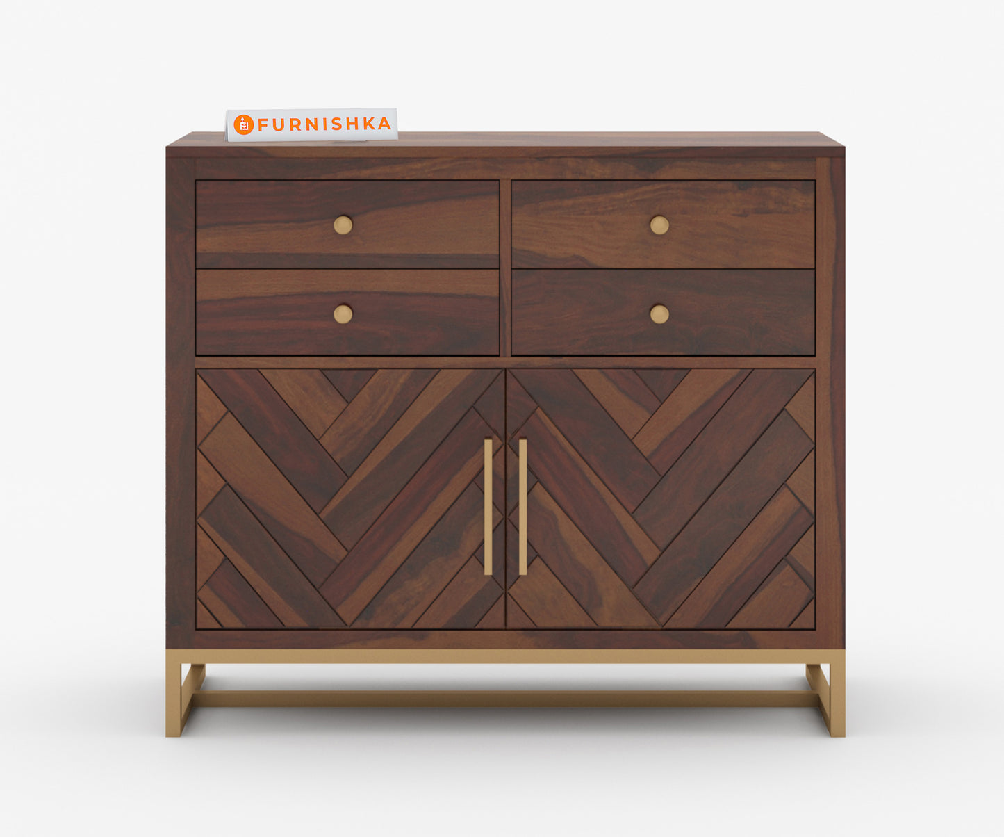Scooby Sheesham Wood Chest of Drawer - Furnishka 