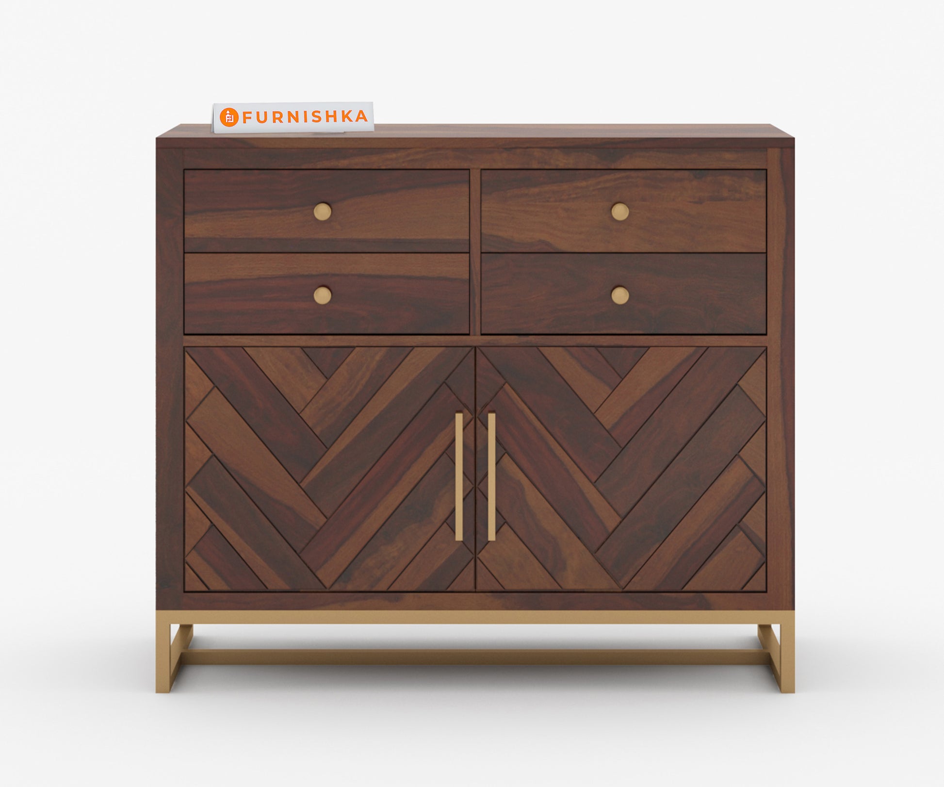 Scooby Sheesham Wood Chest of Drawer - Furnishka 