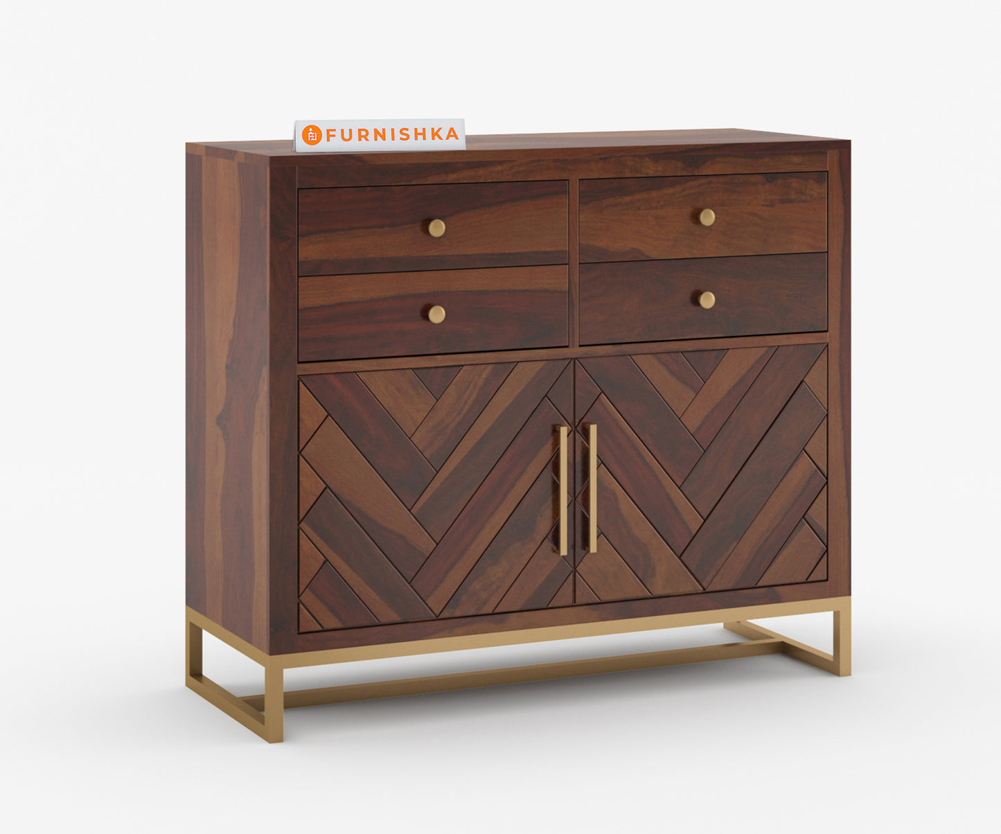 Scooby Sheesham Wood Chest of Drawer - Furnishka 