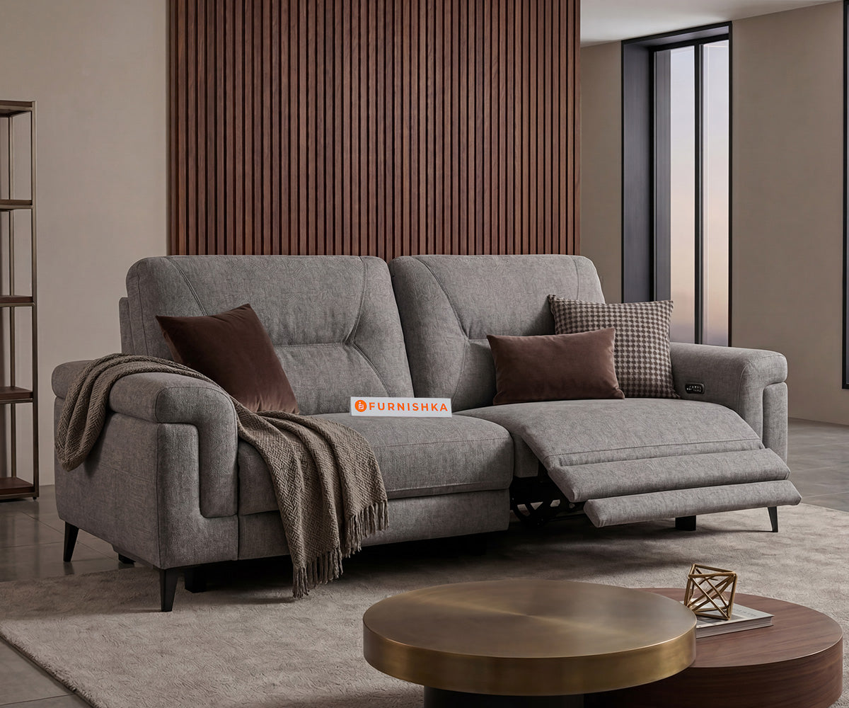 Scottsdale 3 Seater Electric Motorised Recliner in Light Grey