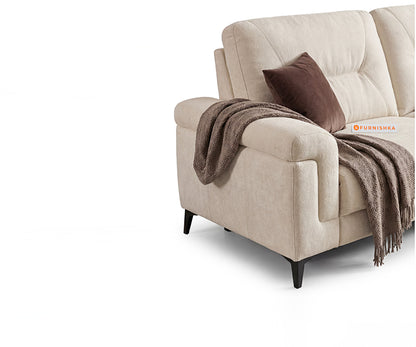 Scottsdale 3 Seater Electric Motorised Recliner in Light Cream - Furnishka