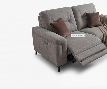 Scottsdale 3 Seater Electric Motorised Recliner in Light Grey - Furnishka