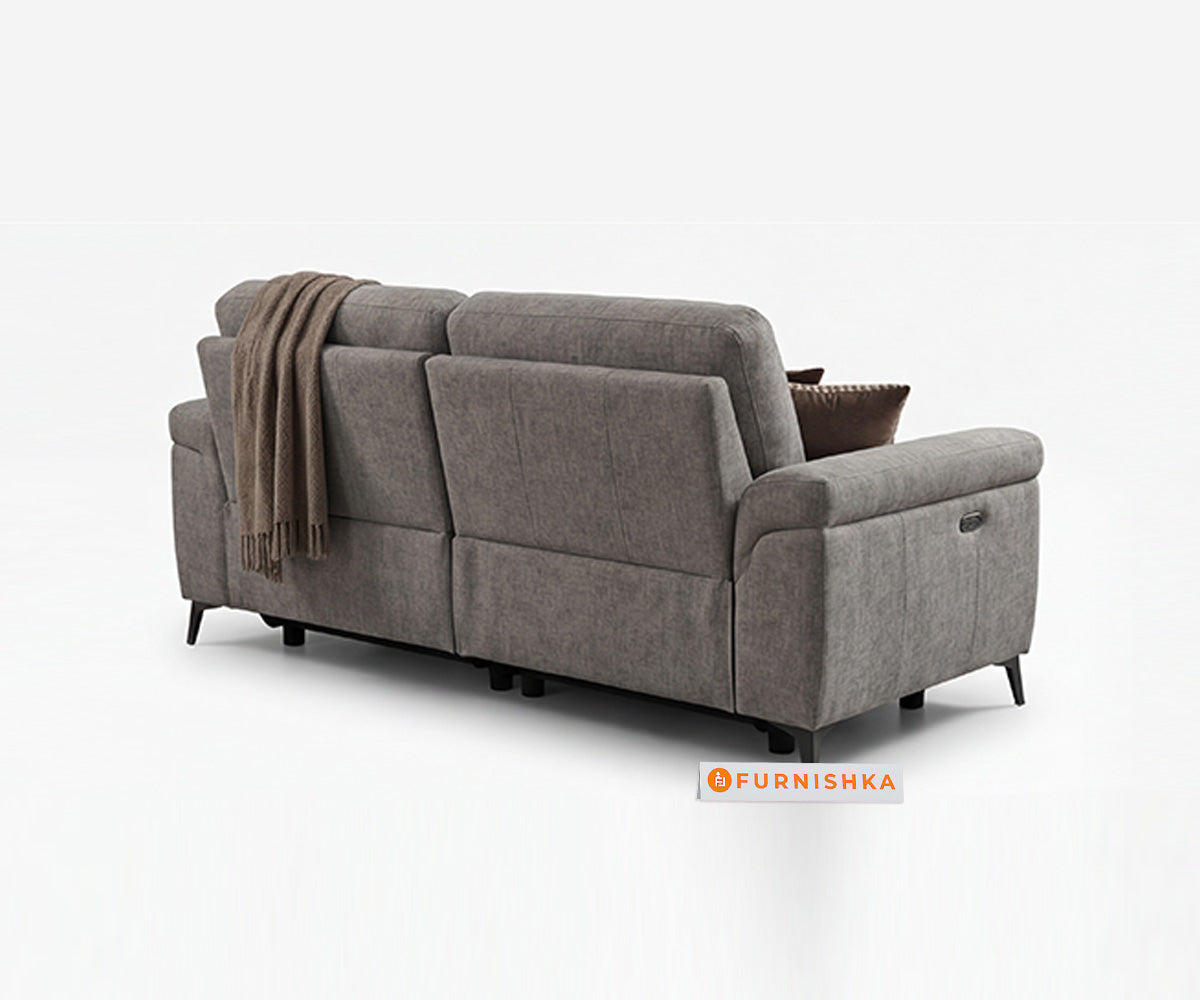 Scottsdale 3 Seater Electric Motorised Recliner in Light Grey - Furnishka