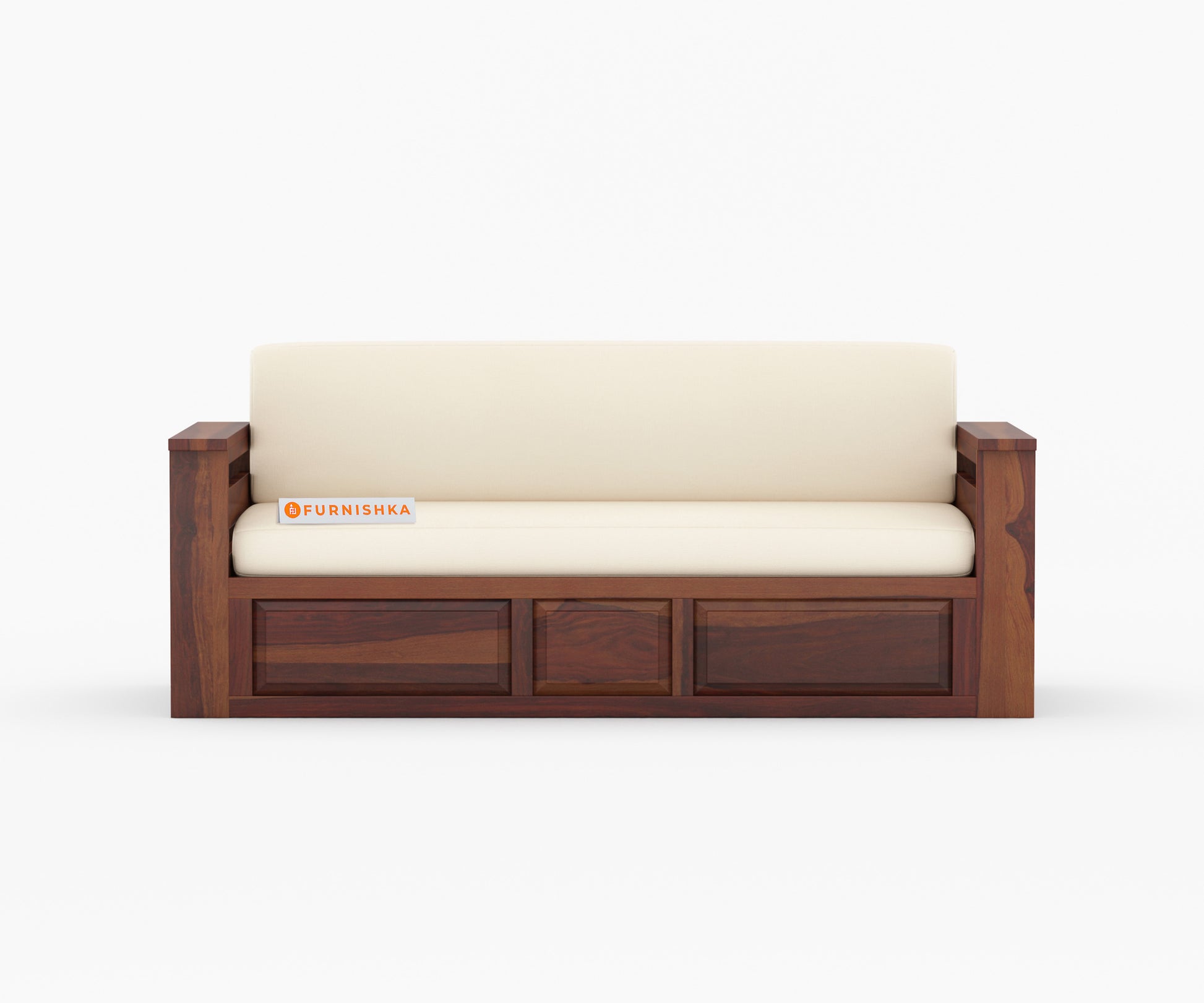 Sereta Sheesham Wood Sofa Cum Bed King size - Furnishka 