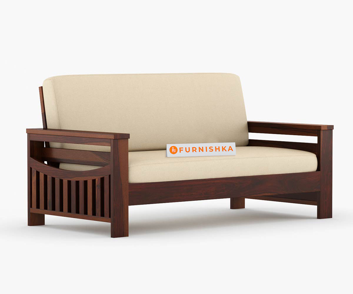 Sereta solid Sheesham Wood Sofa Set - Furnishka 