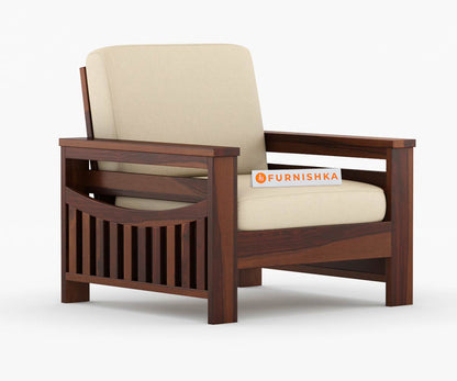 Sereta solid Sheesham Wood Sofa Set - Furnishka 