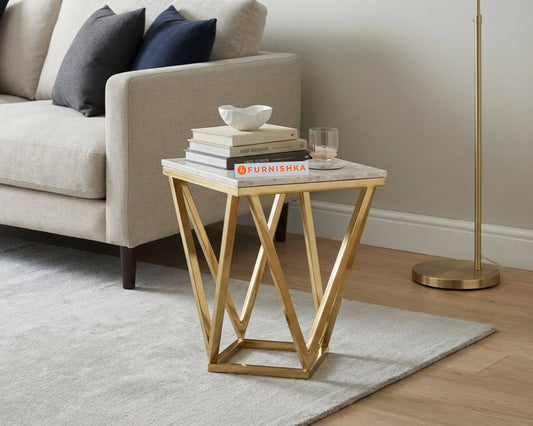 Solaia Side Table with Australian Onyx Top - Furnishka