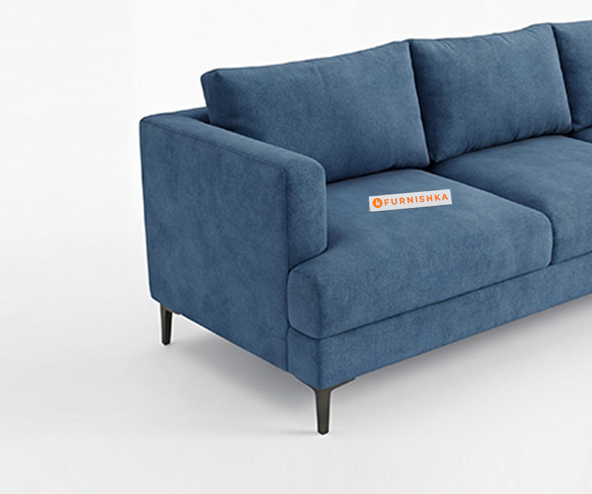 Solos 3 Seater Fabric Sofa - Furnishka