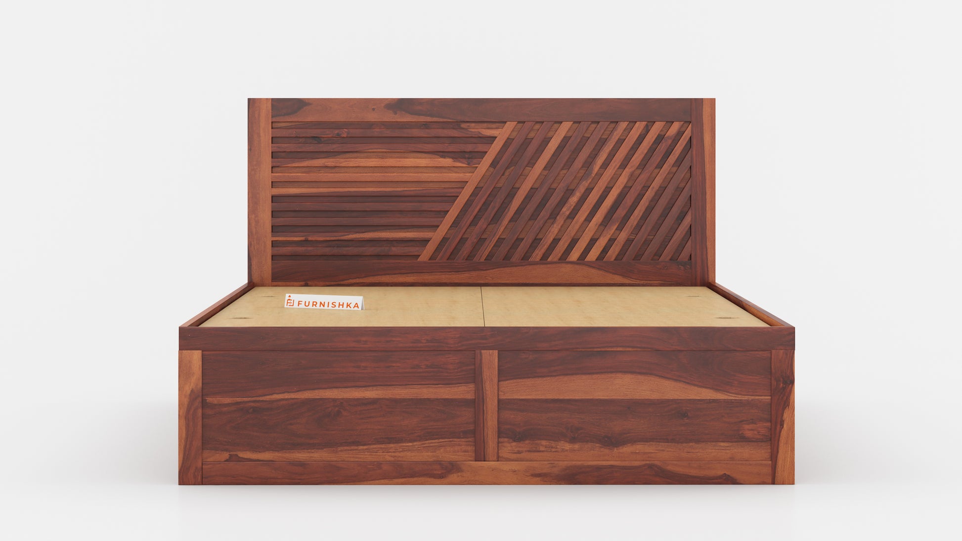Stella Box Bed in Sheesham - King Size - Furnishka 