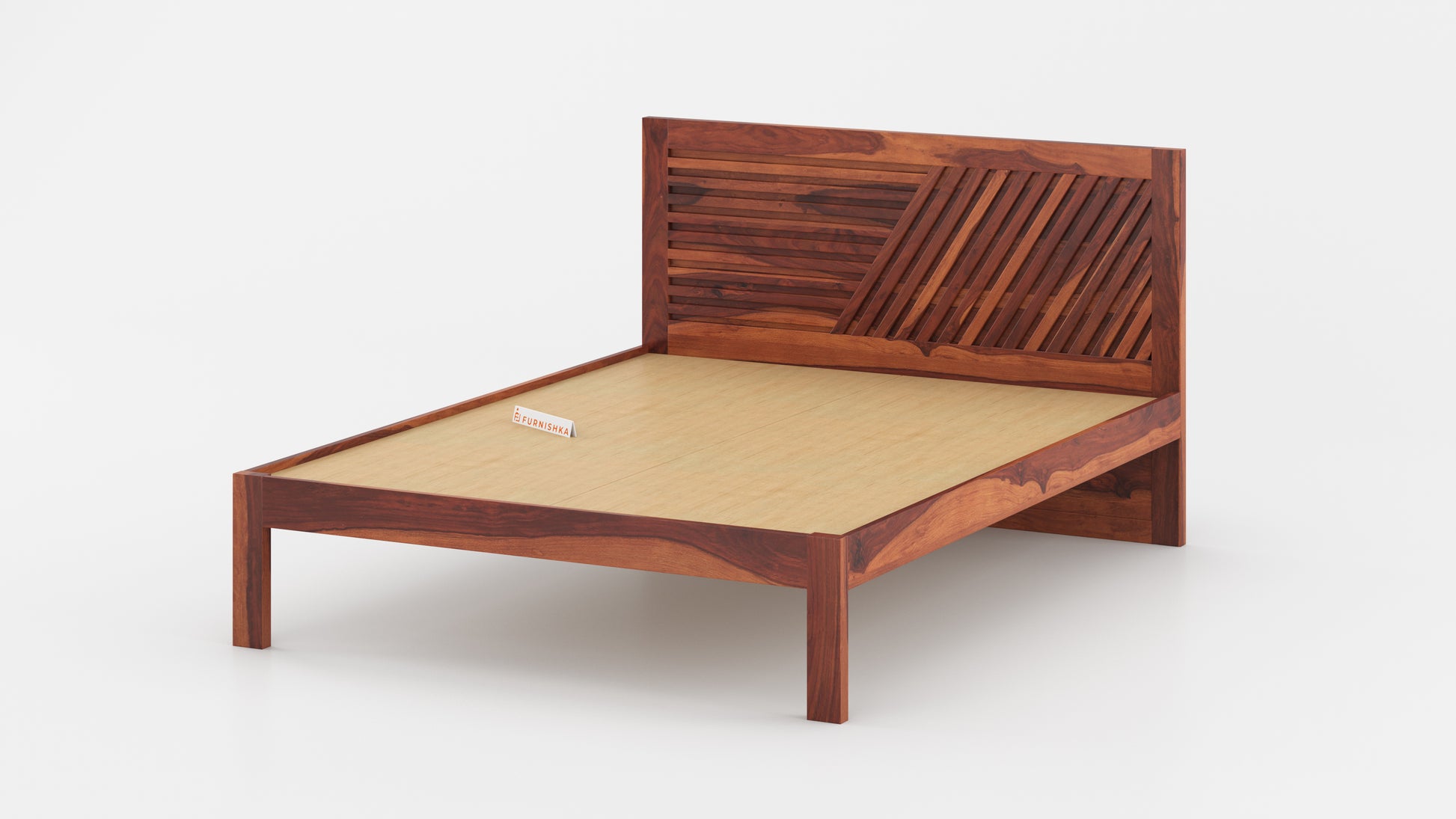 Stella Non Storage Bed in Sheesham - King Size - Furnishka 