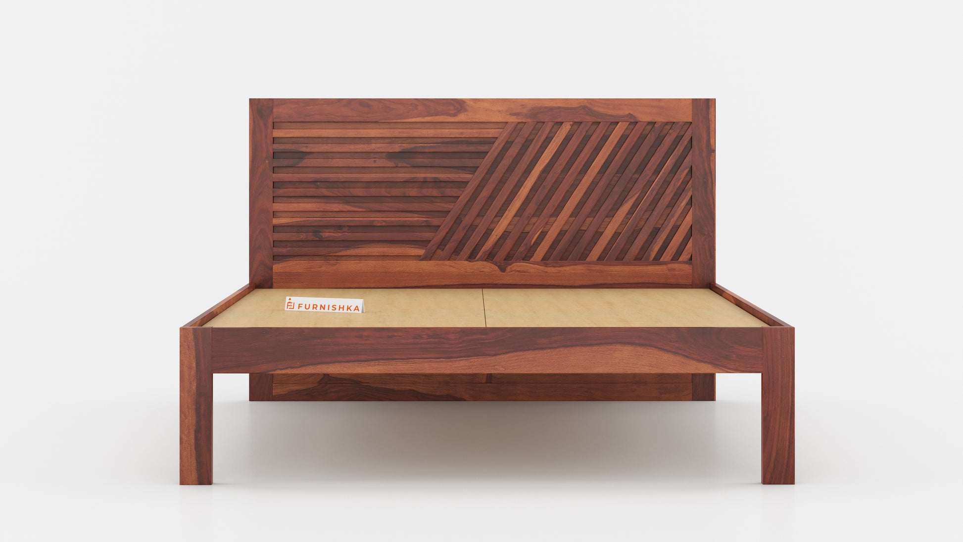 Stella Non Storage in Sheesham - Queen Size - Furnishka 