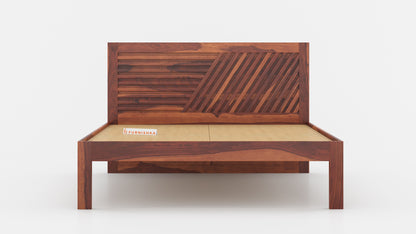 Stella Non Storage in Sheesham - Queen Size - Furnishka 