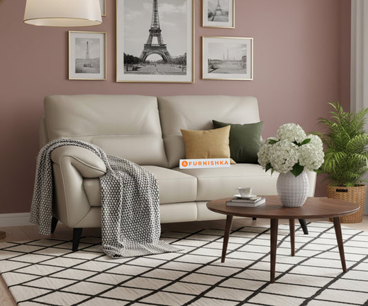 Suntory Leather 2 Seater Sofa - Furnishka
