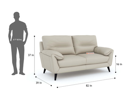 Suntory Leather 3 Seater Sofa - Furnishka 