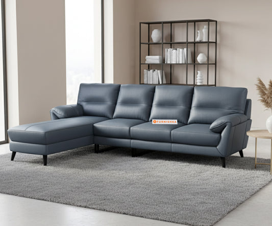 Suntory 3 Seater Sectional Leather Sofa - LHS