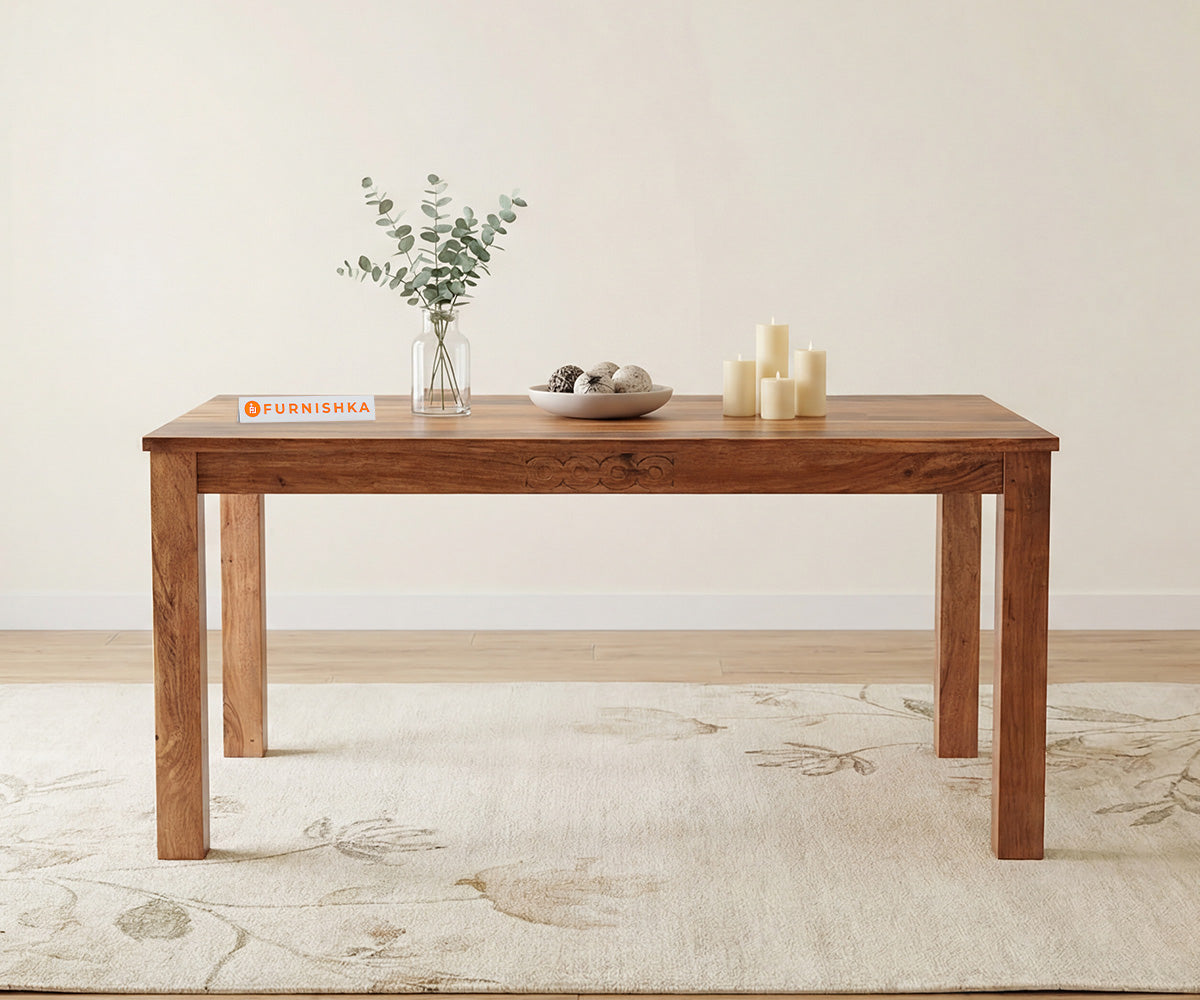 Symphony Dining table 6 seater in Acacia Wood - Furnishka 