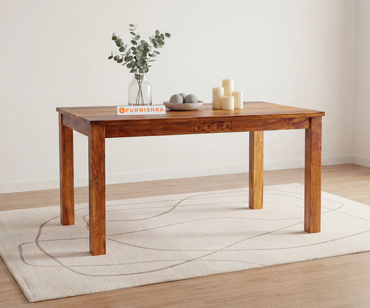 Symphony Dining Table 6 Seater in Acacia Wood - Furnishka
