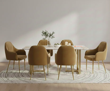 TUSCANY 6 Seater Dining Sets with Australian Onyx Top - Furnishka