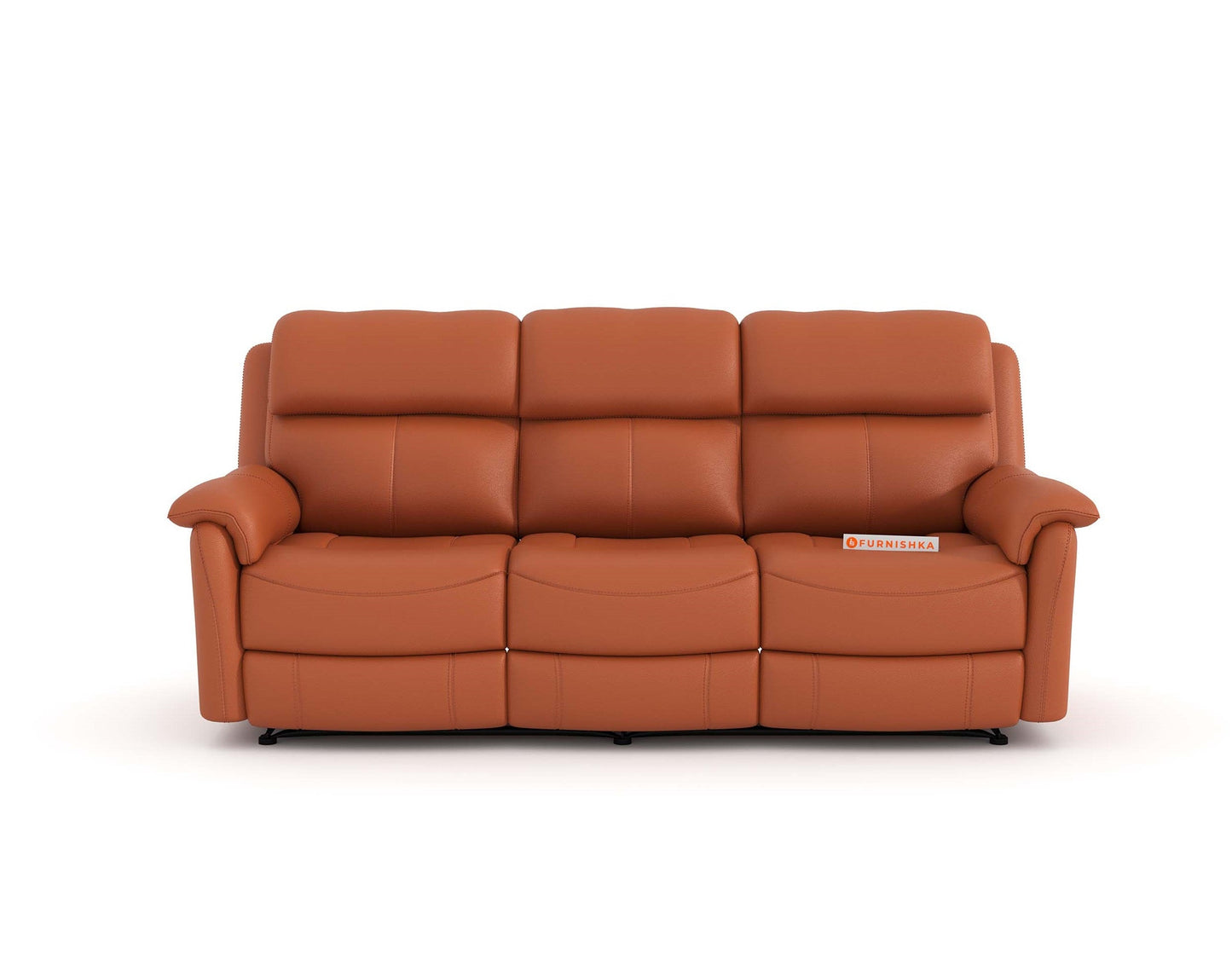 Taurus Leather 3 Seater Recliner - Furnishka 
