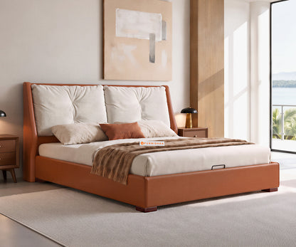 ValerieKingHydraulicStoragebedinTanAndLightBeige_10