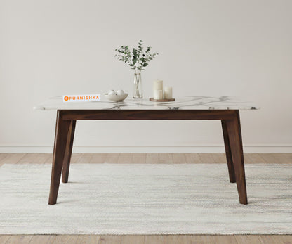 Vedh (Agar)6 Seater Dining sets with Quartz Top - Furnishka 