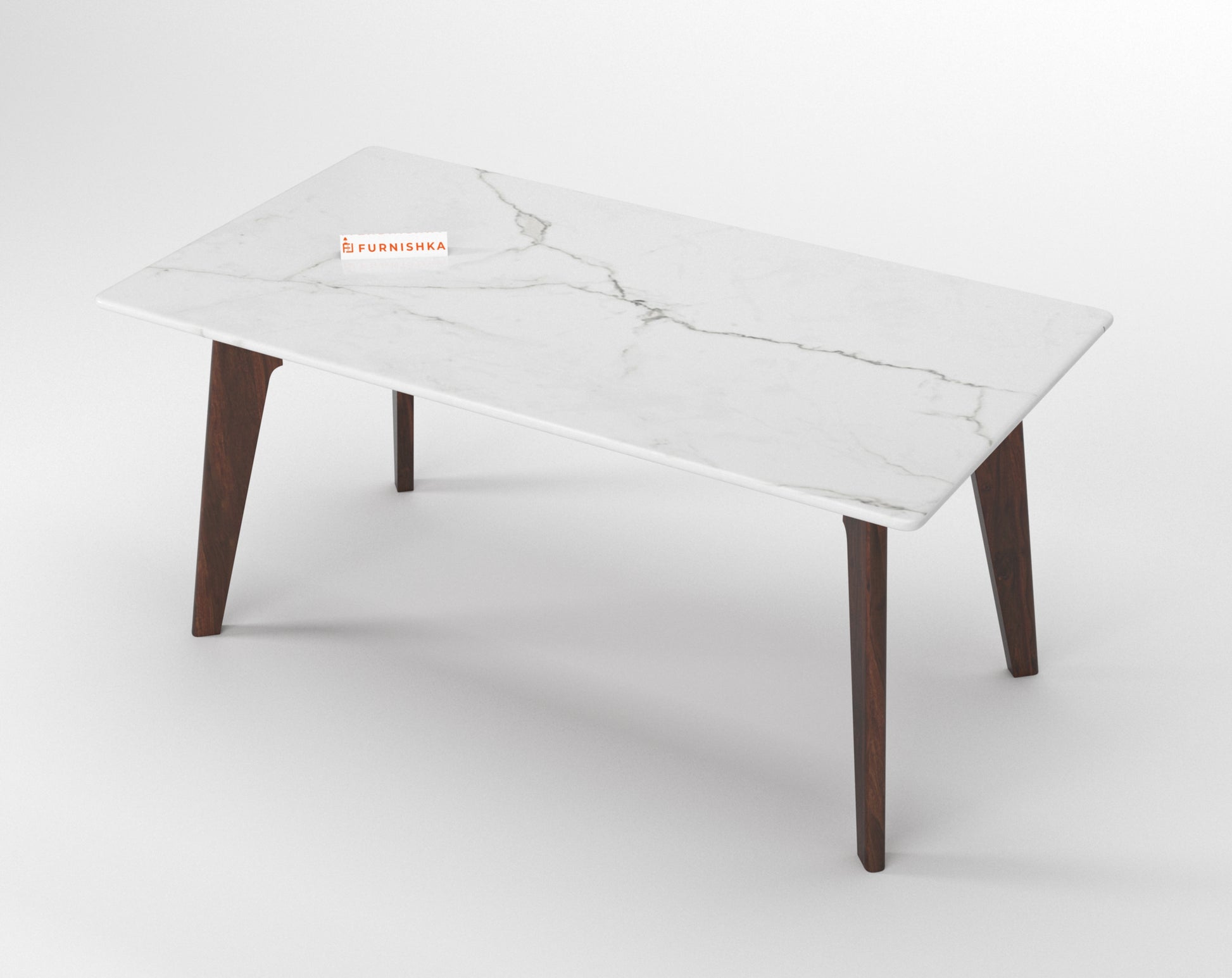 Vedh(Agar) Quartz Marble Top 4 Seater Dining Table - Furnishka 