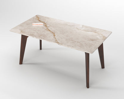 Vedh Dining Table with Australian Onyx Top - 4 Seater - Furnishka 