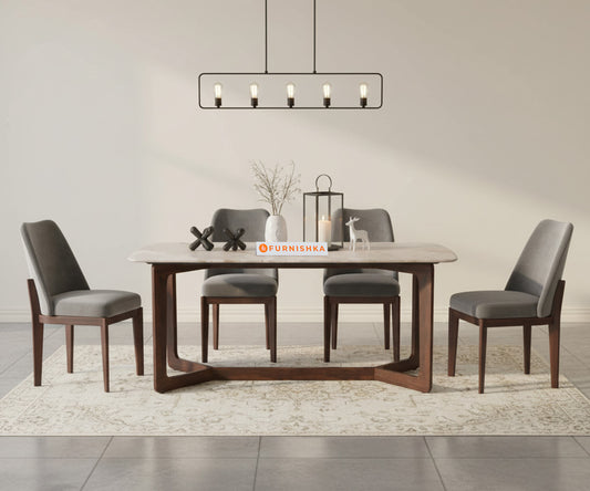 Vetra 4 Seater Dining Sets with Australian Onyx Top - Furnishka 