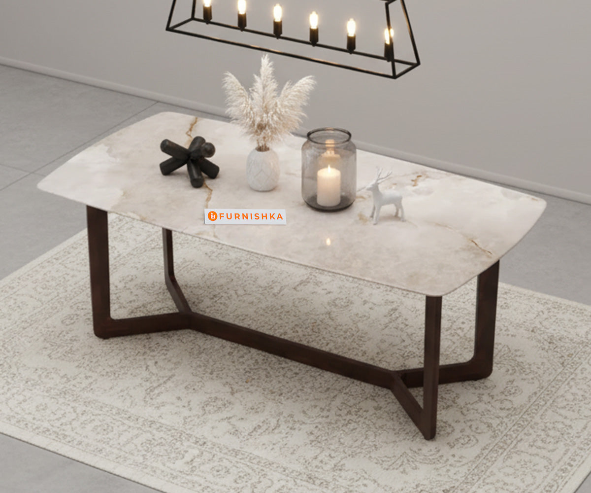 Vetra 6 Seater Dining Sets with Australian Onyx Top - Furnishka 