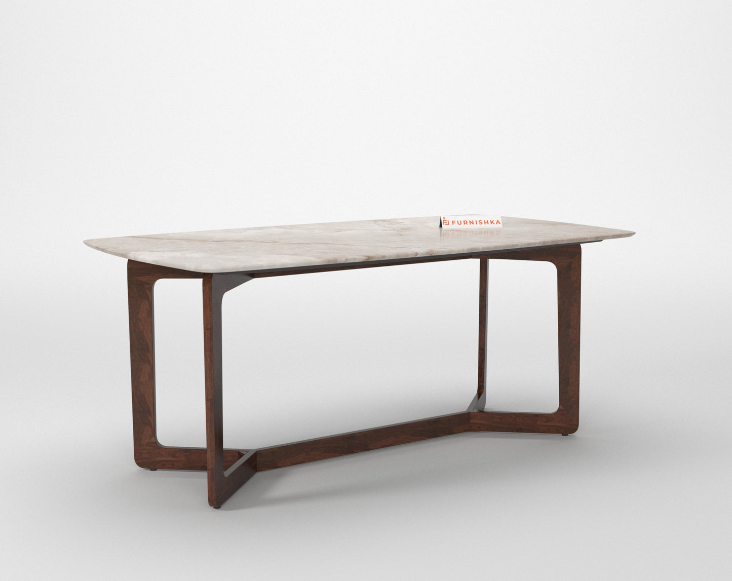 Vetra Dining Table 6 Seater Wood Base - Furnishka