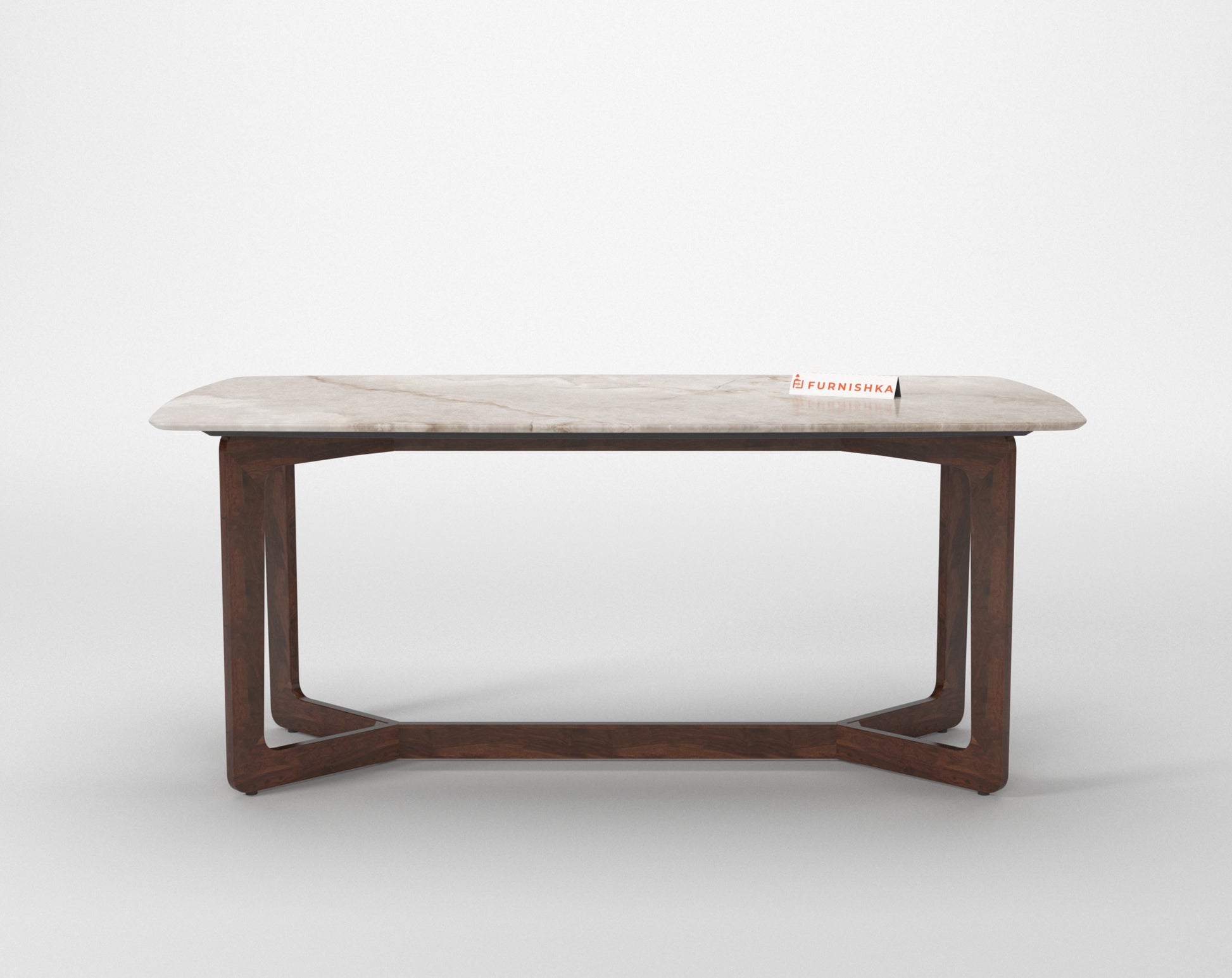 Vetra Dining Table 6 Seater Wood Base - Furnishka