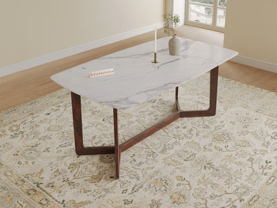 Vetra Dining Table 6 Seater Wood Base