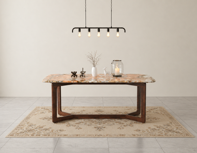 Vetra Dining Table 6 Seater Wood Base