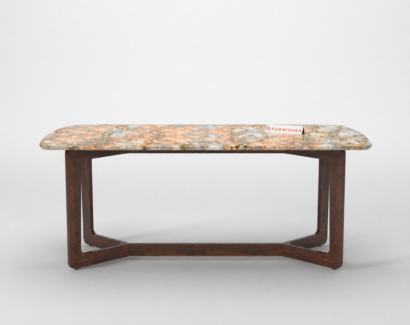 Vetra Dining Table 6 Seater Wood Base - Furnishka