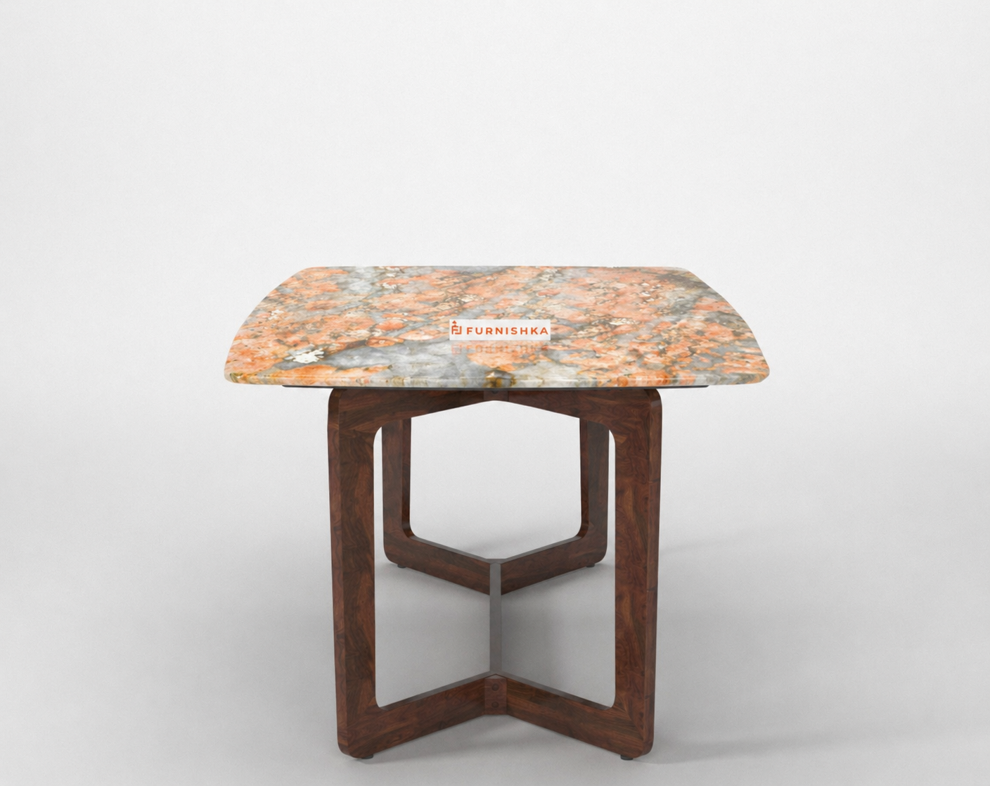 Vetra Dining Table 6 Seater Wood Base - Furnishka