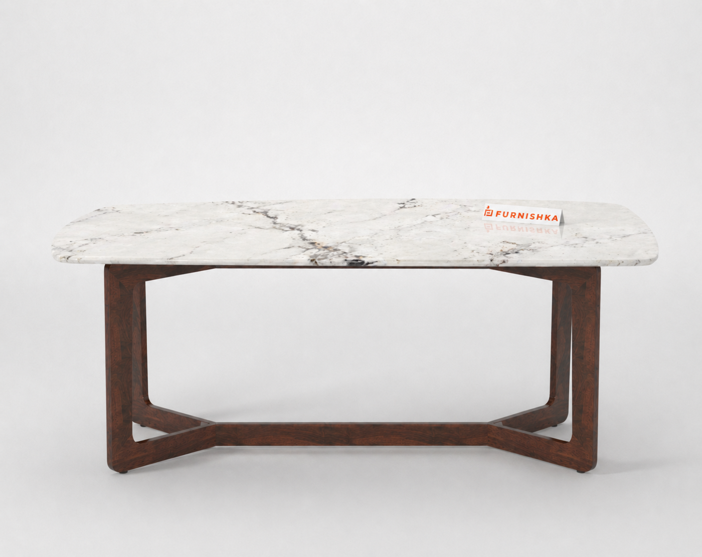 Vetra Dining Table 6 Seater Wood Base - Furnishka