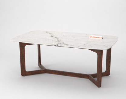 Vetra Dining Table 6 Seater Wood Base - Furnishka