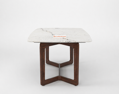 Vetra Dining Table 6 Seater Wood Base - Furnishka