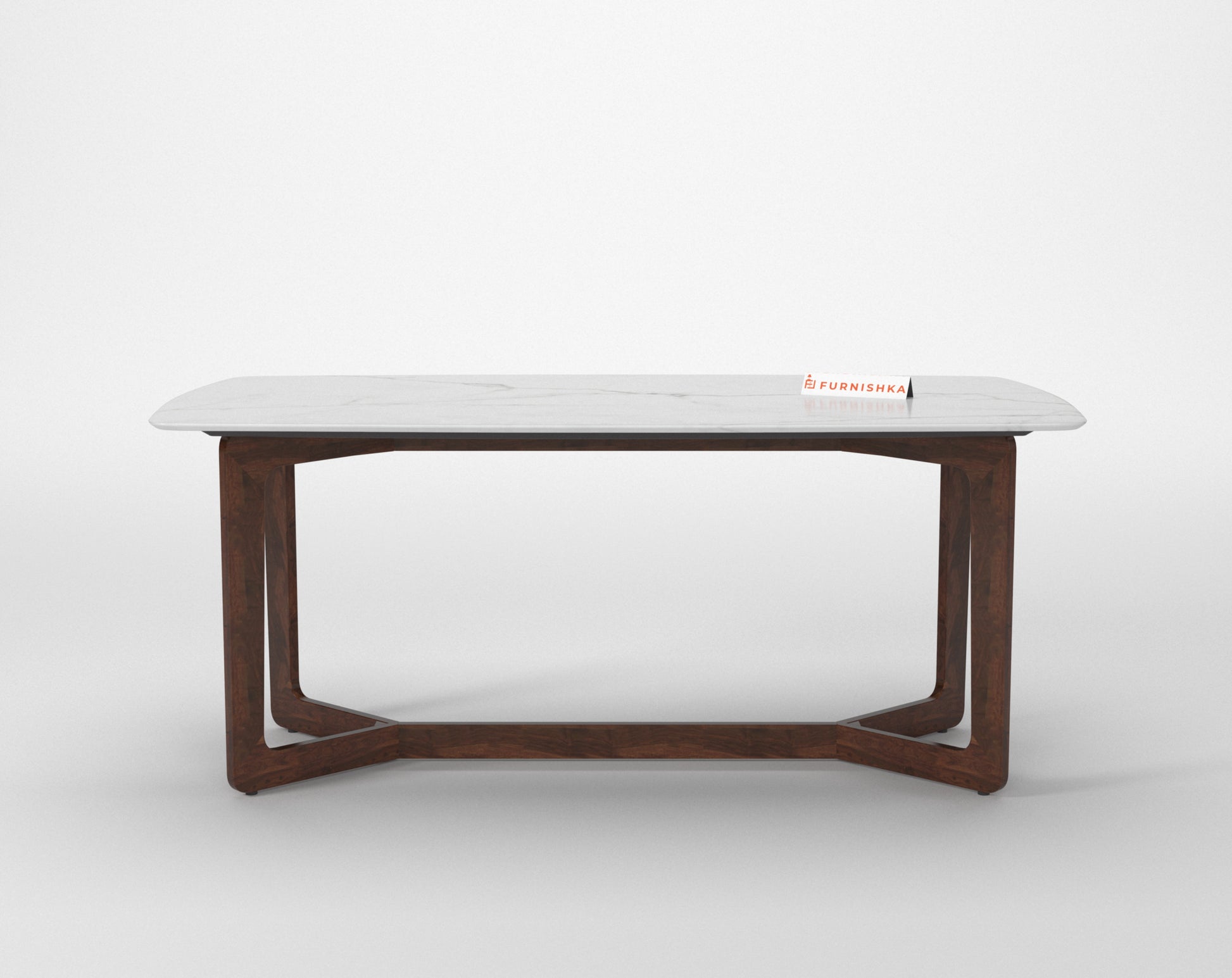 Vetra Quartz Marble Top 4 Seater Dining Table - Furnishka 